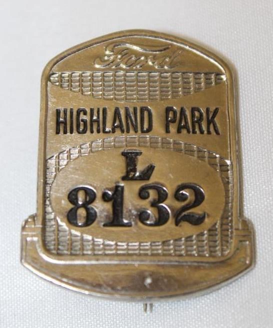Ford Motor Car Co Highland Park Radiator Shaped Employee Badge (1 of 2)