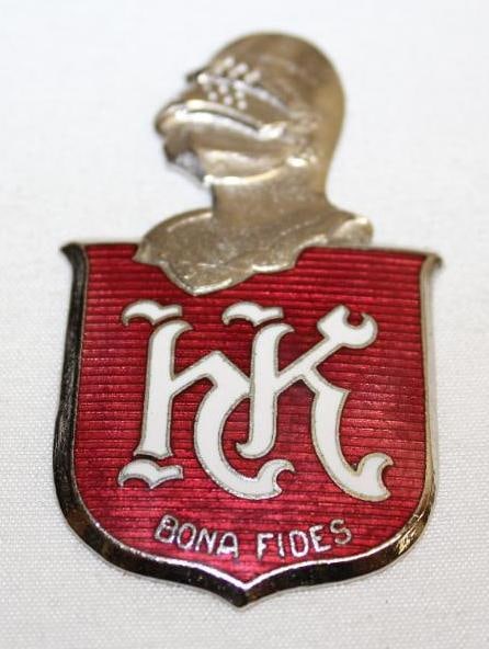 1921-1922 Handley Knight Radiator Emblem Badge (1 of 2)