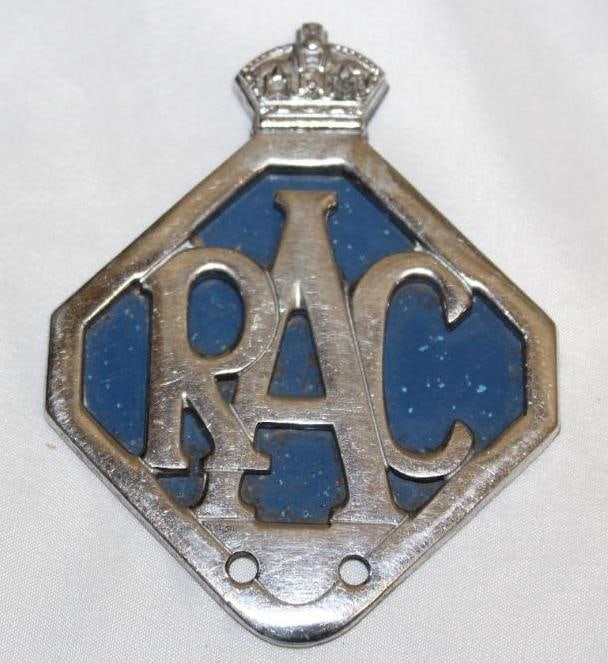 Royal Automobile Club License Plate Topper Attachment: 3.25" x 4.25"