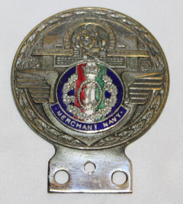 St. Christopher Merchant Navy License Plate Topper Attachment (1 of 2)