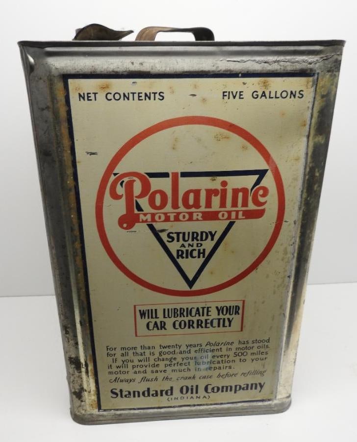 Standard Oil Polarine Five Gallon Oil Can (1 of 5)