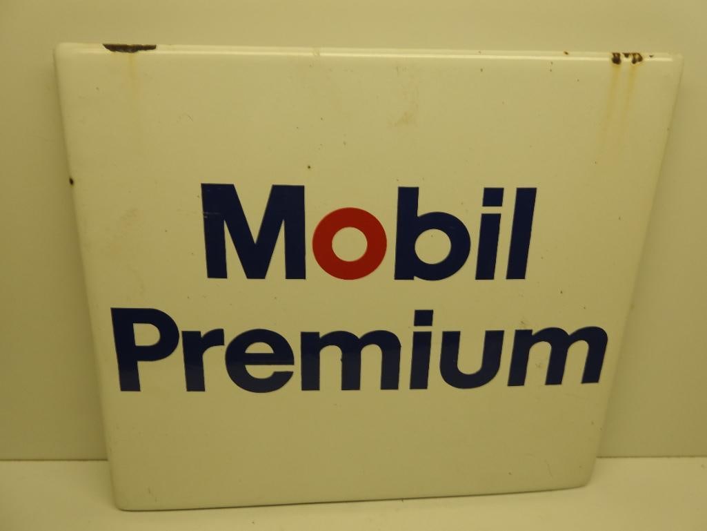 Mobil Premium Porcelain Pump Plate Sign (1 of 5)