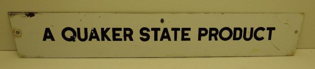 Quaker State Product Porcelain Sign (1 of 4)