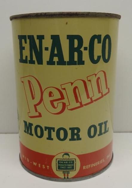 Enarco Penn Motor Oil Quart Can (1 of 4)