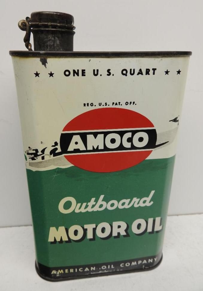 Amoco Outboard Quart Oil Can (1 of 5)