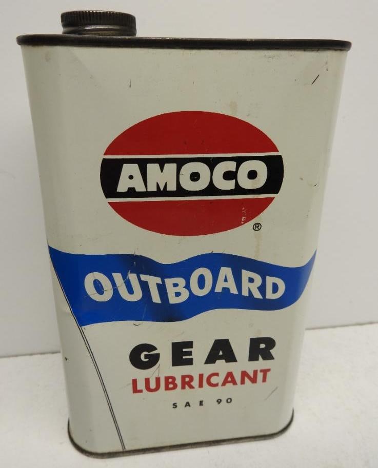 Amoco Outboard Gear Oil Quart Can (1 of 4)