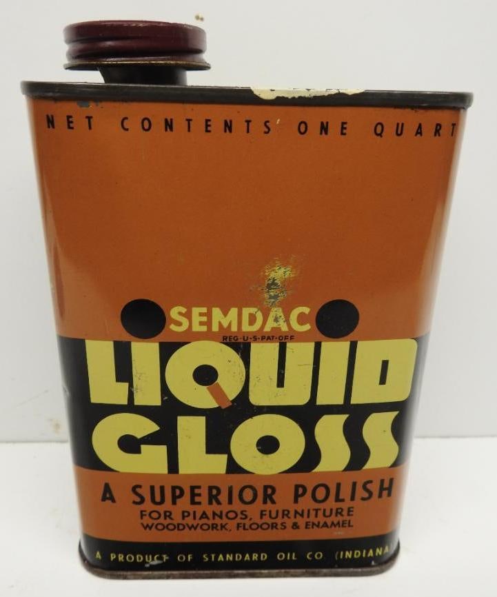 Standard Oil Semdac Liquid Gloss Flat Quart Can (1 of 5)