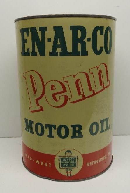 Enarco Penn Motor Oil Five Quart Can (1 of 4)