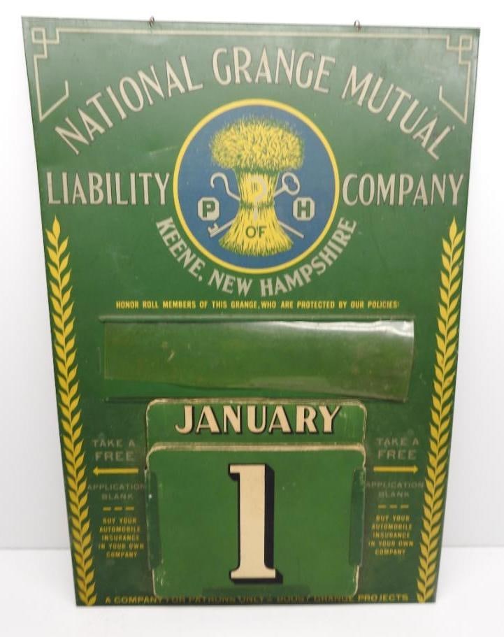National Grange Mutual Calendar Sign (1 of 6)