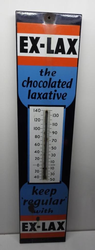Ex-Lax Porcelain Thermometer Sign (1 of 5)
