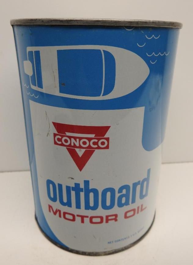 Conoco Outboard Quart Oil Can (1 of 4)