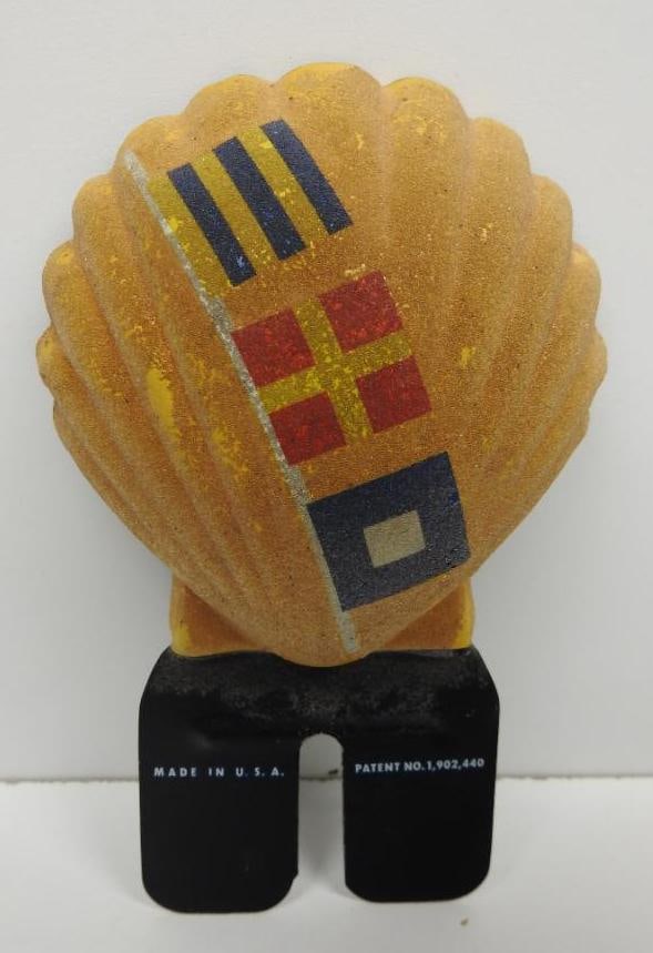 Shell License Plate Topper Sign (Yellow) (1 of 2)