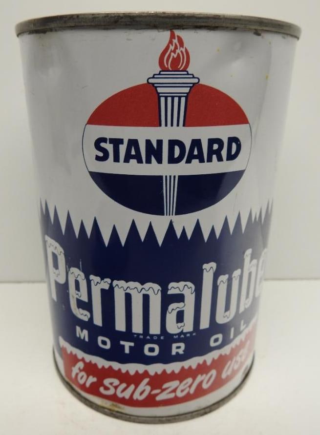 Standard Permalube Motor Oil Quart Can (1 of 4)