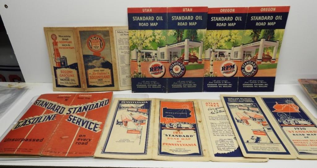Group of Six Standard Oil Road Maps (1 of 7)