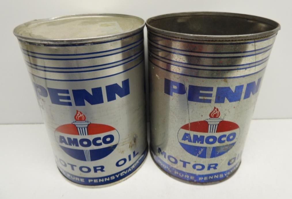 Amoco Penn Motor Oil Quart Cans (1 of 4)