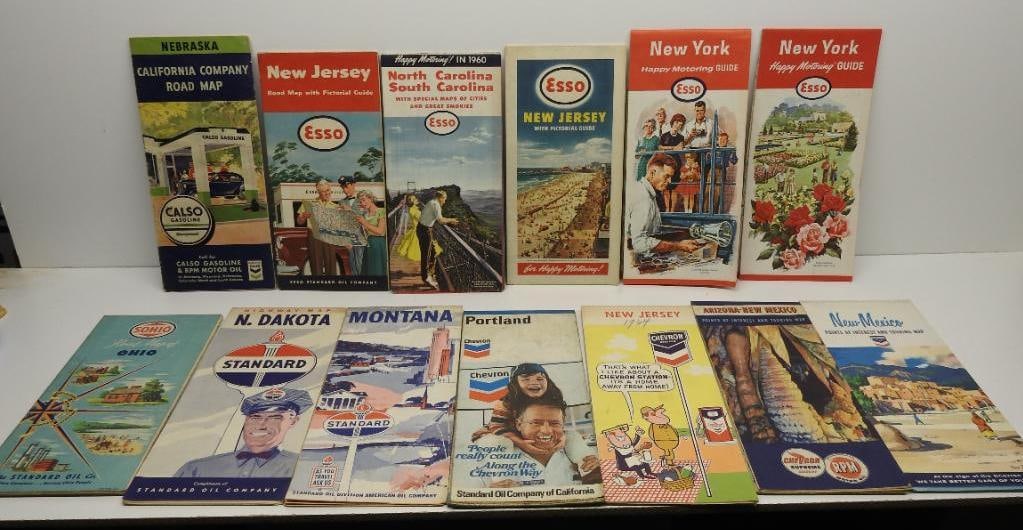 Group of Standard Oil Family Road Maps (1 of 6)