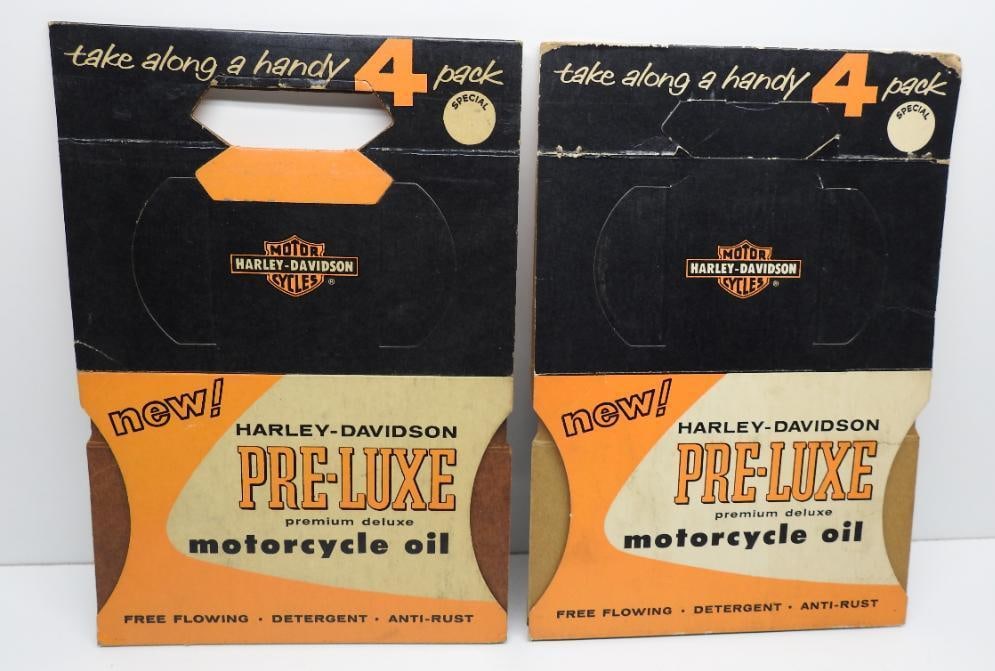 Harley Davidson Pre-Luxe Oil Can Carrier Pair (1 of 5)