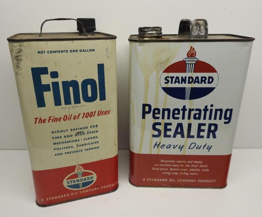 Standard Finol and Sealer Gallon Oil Can Pair (1 of 6)