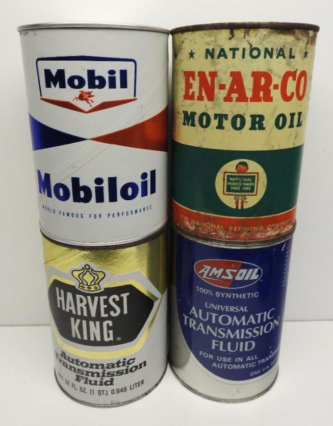 Group of Four Quart Oil Cans (1 of 4)