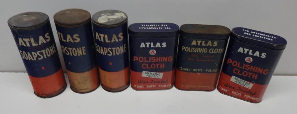 Group of Atlas Product Tins (1 of 4)