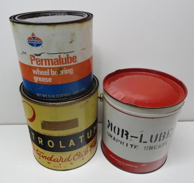Group of Large Grease Cans (1 of 4)