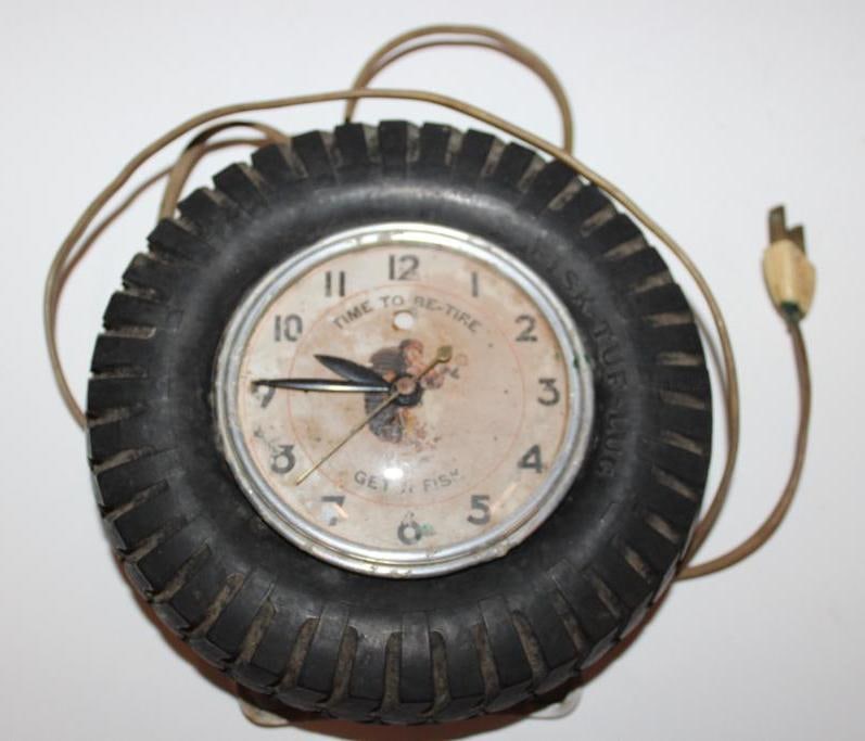 Fisk Tires Advertising Clock (1 of 4)