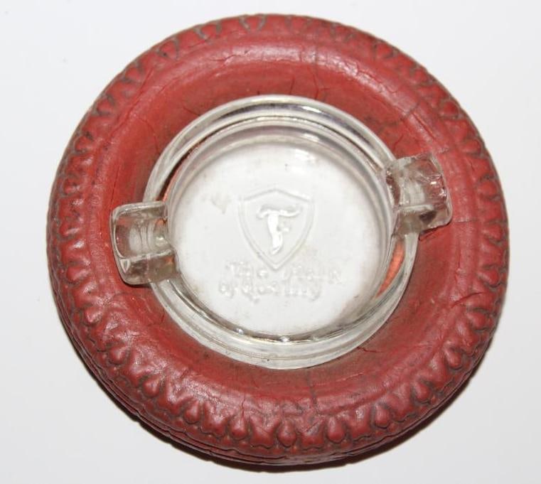 Firestone Red Tire Advertising Tire Ashtray (1 of 2)