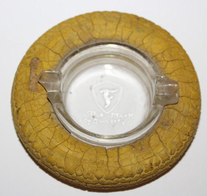 Firestone Yellow Tire Advertising Tire Ashtray (1 of 2)