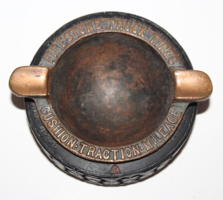Firestone Commercial Truck Tire Advertising Tire Ashtray (1 of 2)