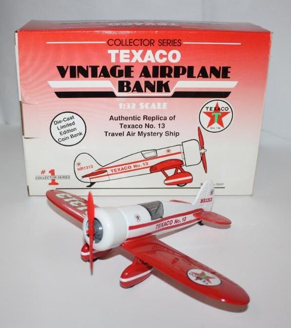 Texaco Die Cast Airplane Bank (1 of 3)