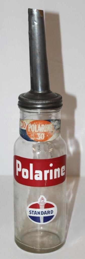 Standard Polarine One Quart Motor Oil Bottle with Spout (1 of 7)