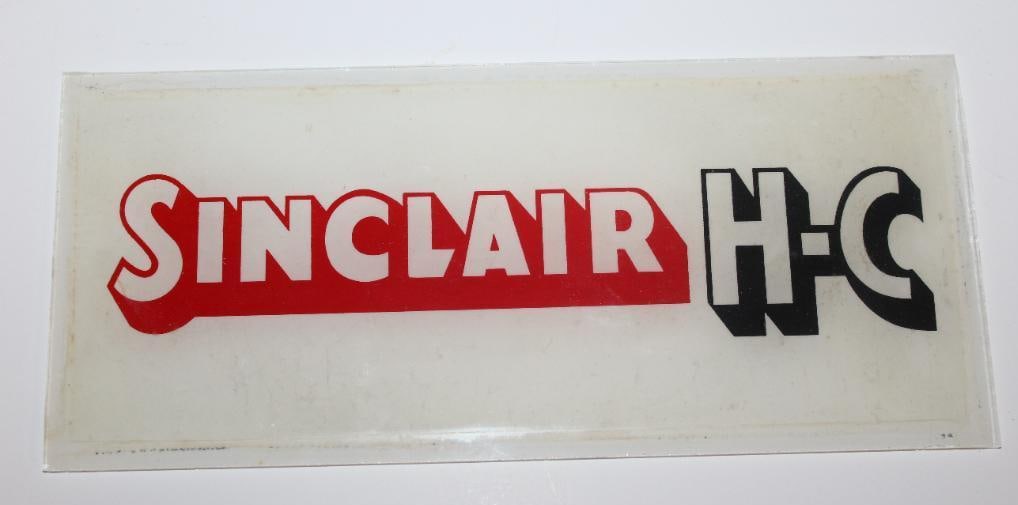 Sinclair HC Gas Pump Ad Glass (1 of 3)