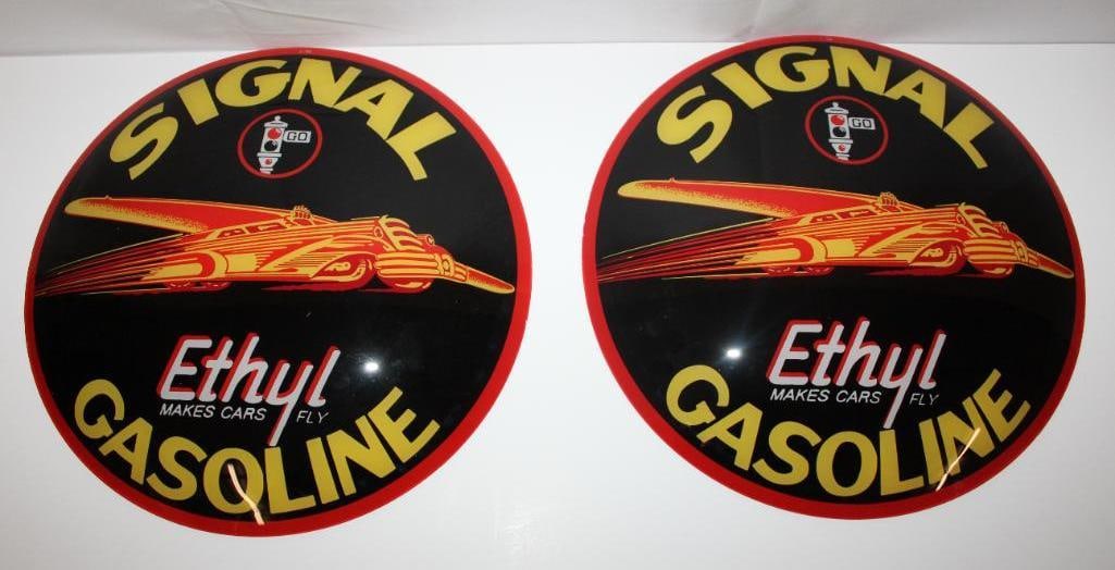 Signal Ethel Gasoline Graphic 15" Fantasy Globe Lenses: set of 2 15" lenses