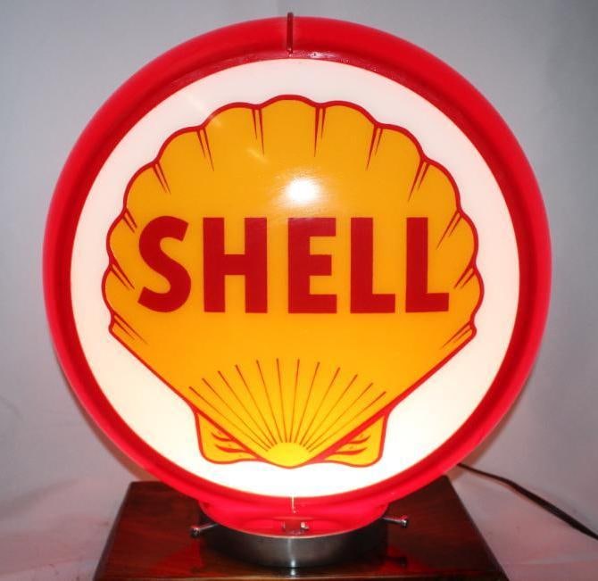 Reproduction 13.5" Shell Oil Co Gas Pump Globe (1 of 3)