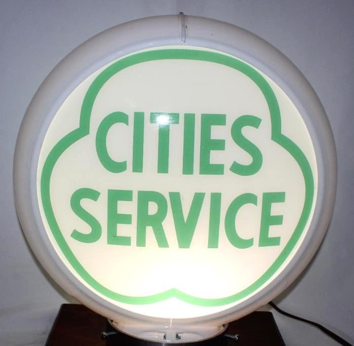Reproduction 13.5" Cities Service Gas Pump Globe (1 of 6)