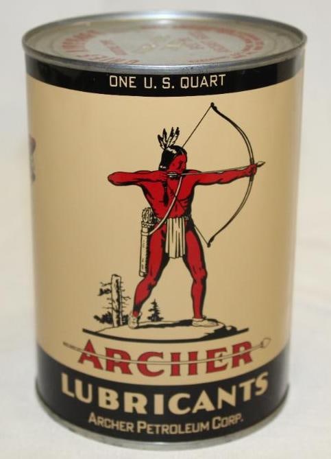 Graphic Archer Aircraft Metal 1 Quart Motor Oil Can (1 of 4)