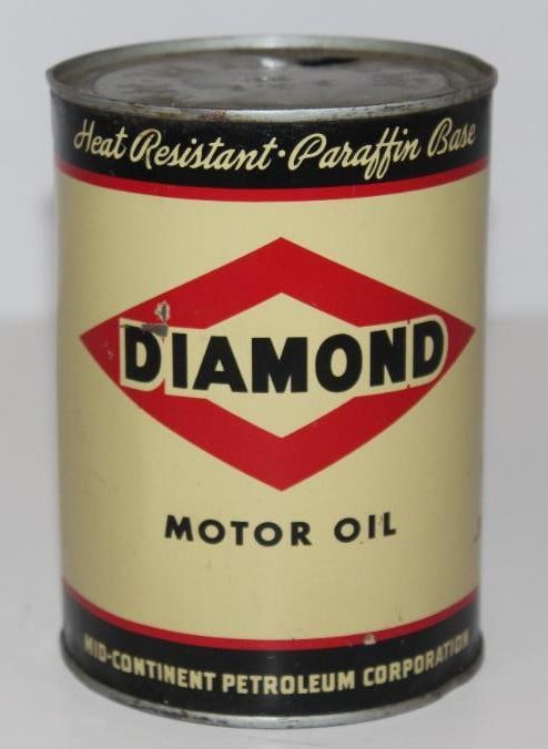 Mid Continent Diamond Metal One Quart Motor Oil Can (1 of 4)