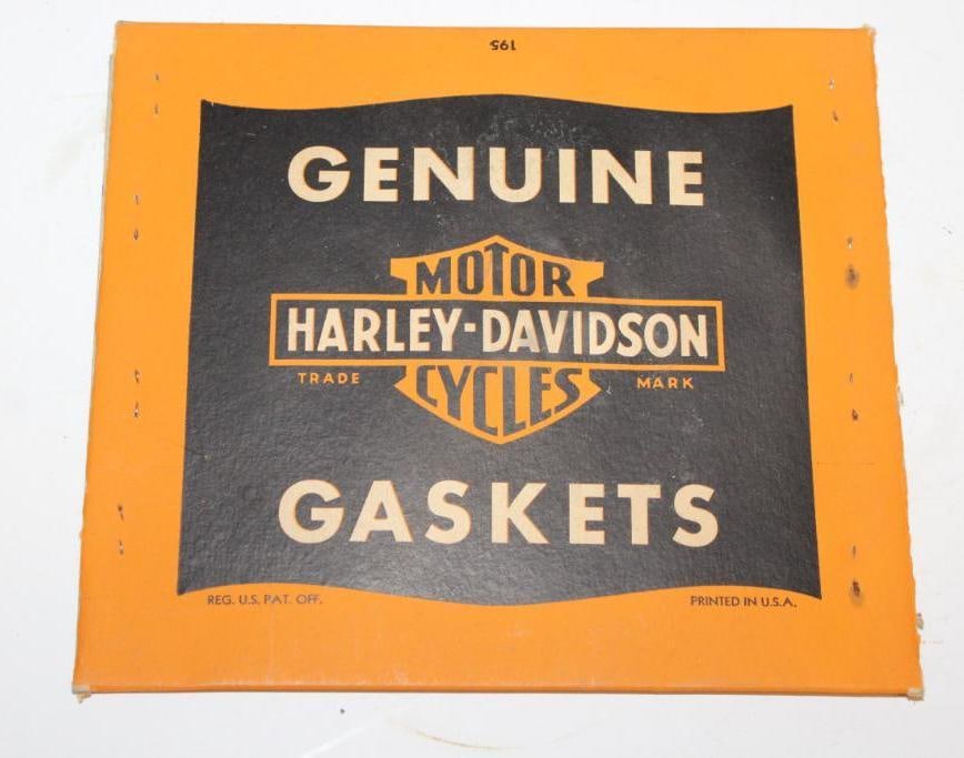 NOS Genuine Harley Davidson Gasket With Box: 7" x 8"; Original Box and Contents