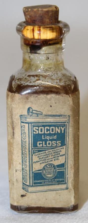 Socony Liquid Gloss Advertising Sample Bottle (1 of 4)