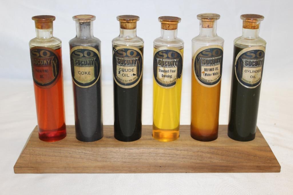 Group of 6 Socony Oil Sample Bottle Display (1 of 4)