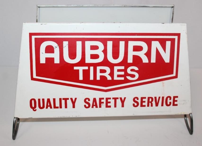 Auburn Tires Advertising Tire Display: 14" x 10" x 9"