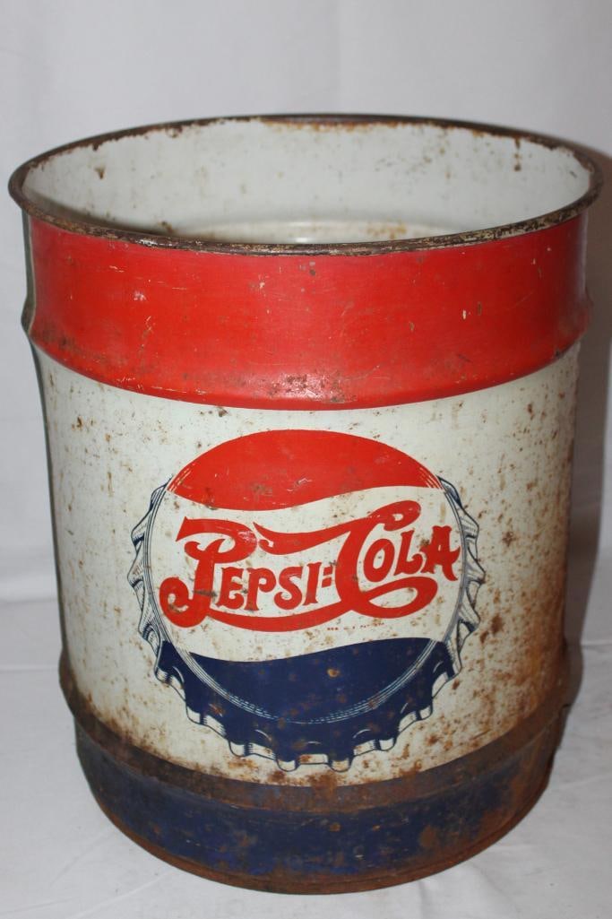 Pepsi Cola Double Dot Advertising Syrup Can (1 of 4)