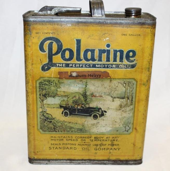 Graphic Polarine 1 Gallon Motor Oil Can (1 of 6)