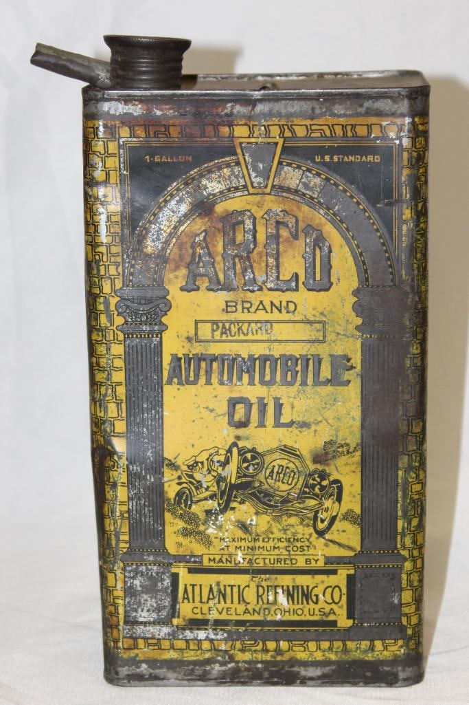 Graphic Arco Racecar 1 Gallon Motor Oil Can (1 of 8)