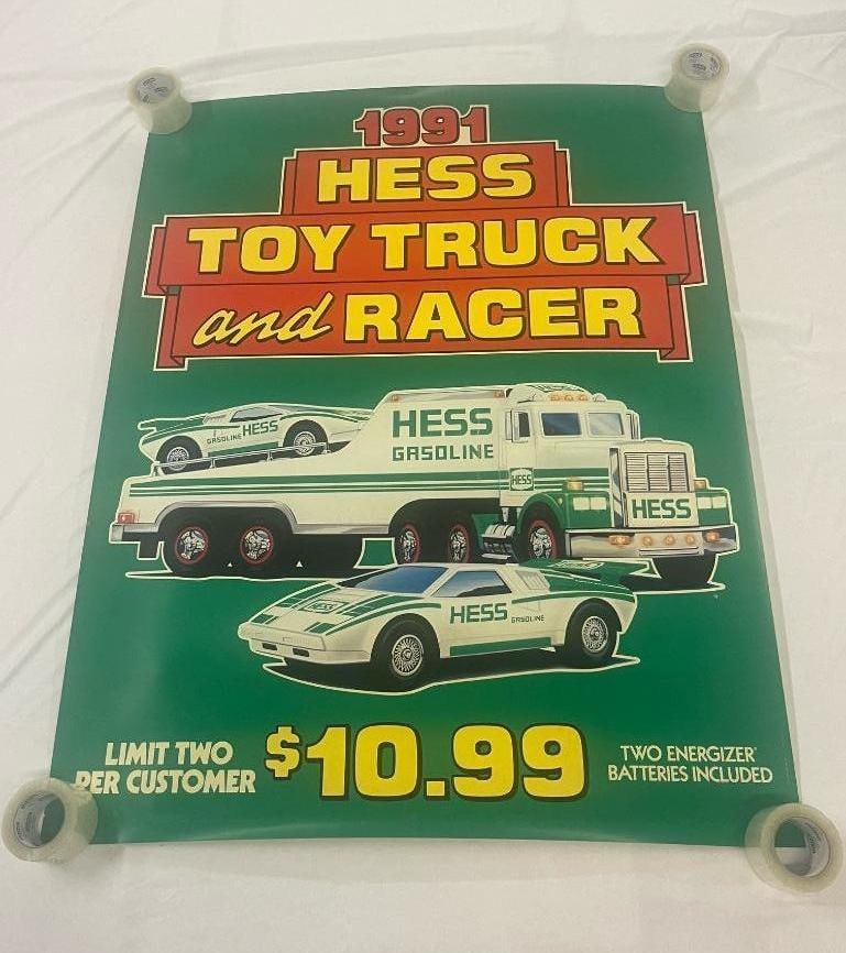 1991 Hess Toy Truck And Racer Station Sign (1 of 3)