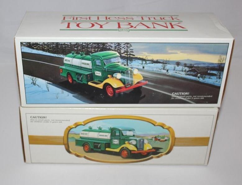 Group of 2 Hess Gas Station First Toy Trucks (1 of 3)