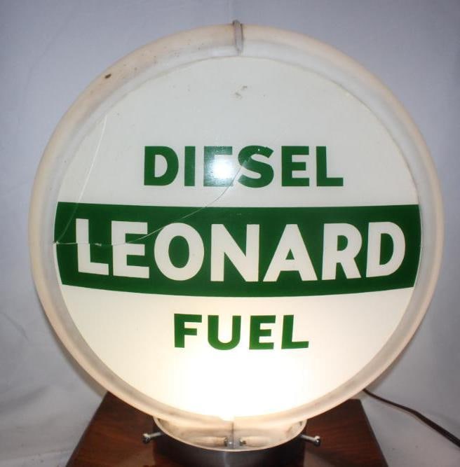 13.5" Leonard Deisel Fuel Gas Pump Globe (1 of 5)