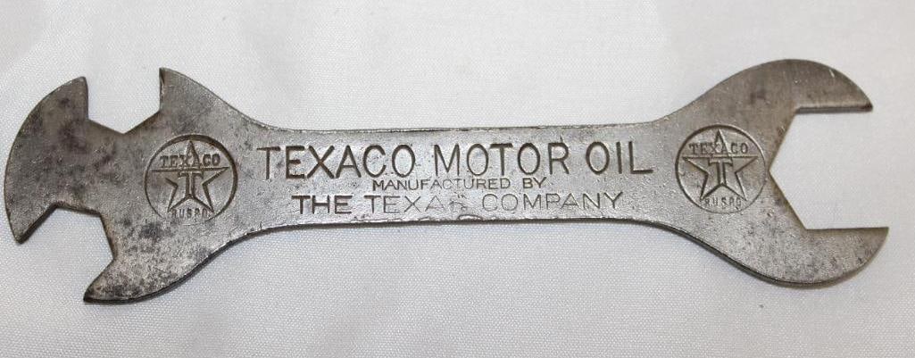 Texaco Motor Oil Stamped Advertising Wrench: 5.5" x 1.5"