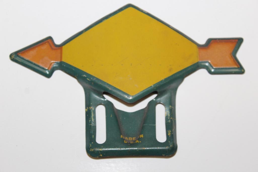 Sunoco Advertising License Plater Topper: 6" x 4"