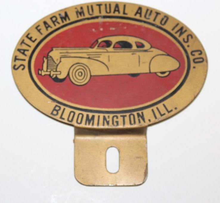State Farm Mutual Auto Insurance Co Advertising License Plate Topper (1 of 2)